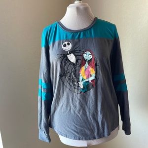 Nightmare Before Christmas Jack and Sally long sleeve top